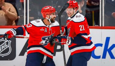 Spencer Carbery says there’s a chance that Tom Wilson and Aliaksei Protas both play on upcoming road trip