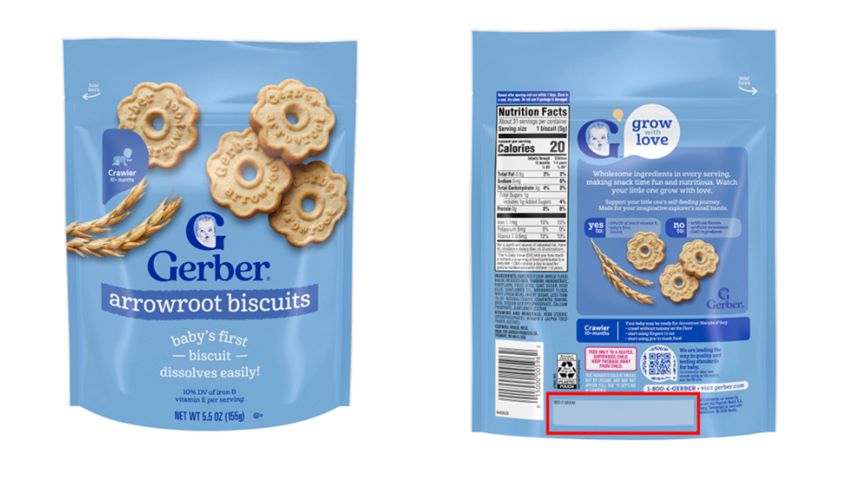 Gerber recalls Arrowroot Biscuits over possible contamination – NBC Los Angeles