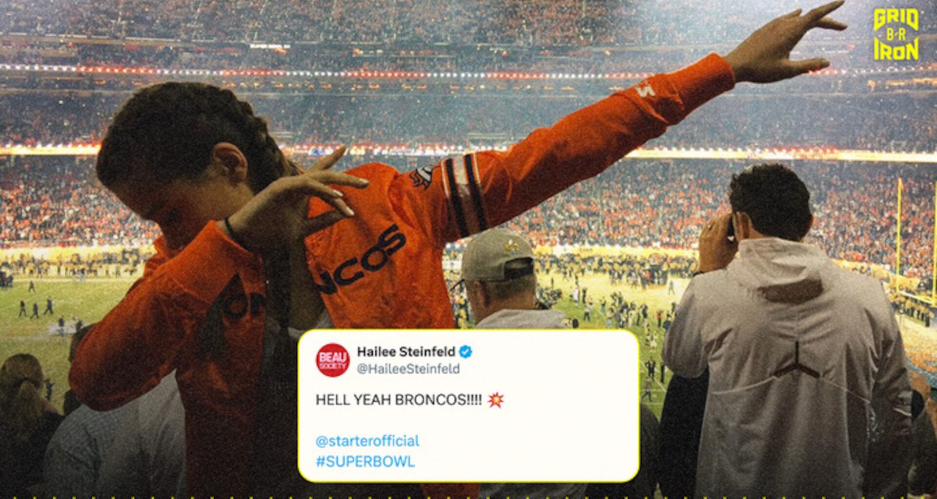 Hailee Steinfeld's 2016 Tweet Hyping Broncos Resurfaces Before Josh Allen, Bills NFL Playoff Matchup
