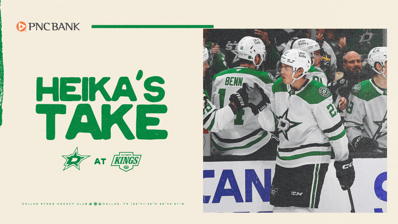 Heika’s Take: Robertson’s late goal helps Stars grind out gritty win over Kings