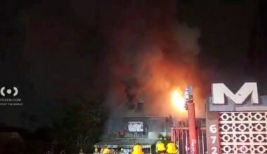 Historic Hollywood landmark burns down