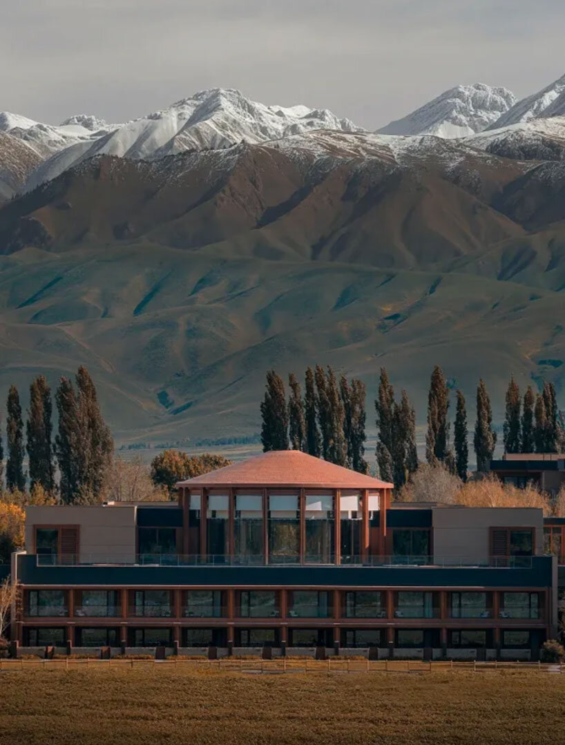 hotel by ccd reinterprets nomadic cultural patterns through dispersed brick volumes in china