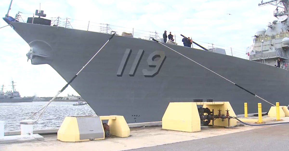 USS Delbert D. Black deploys, marking 1st ship deployment from NS Mayport in 2026 – Action News Jax