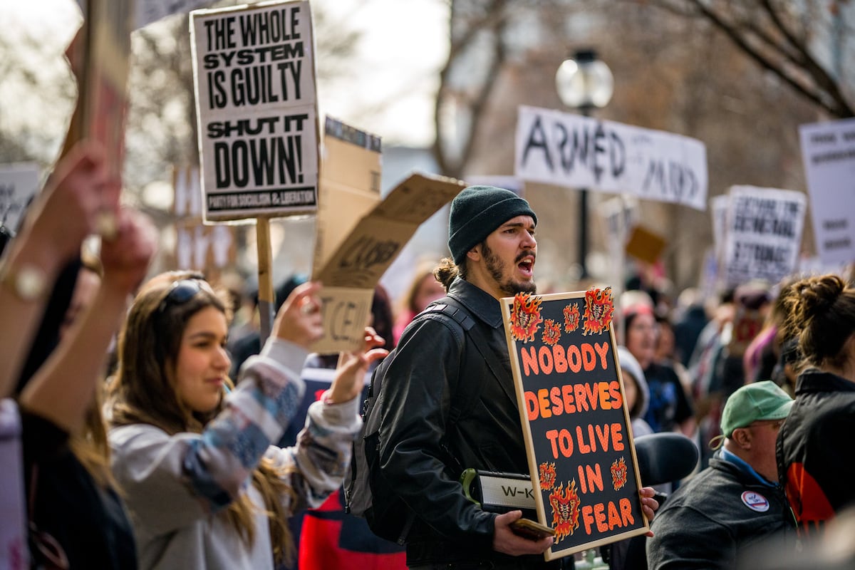 Protesters gather in Salt Lake City