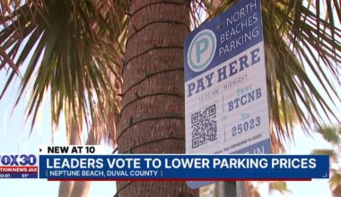 Neptune Beach leaders lower Beaches Town Center parking rates after recent increase – Action News Jax