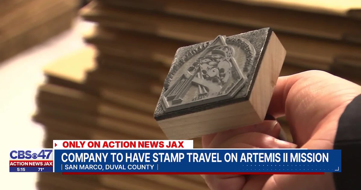 Jacksonville business creates rubber stamp to go on NASA’s Artemis II space mission – Action News Jax