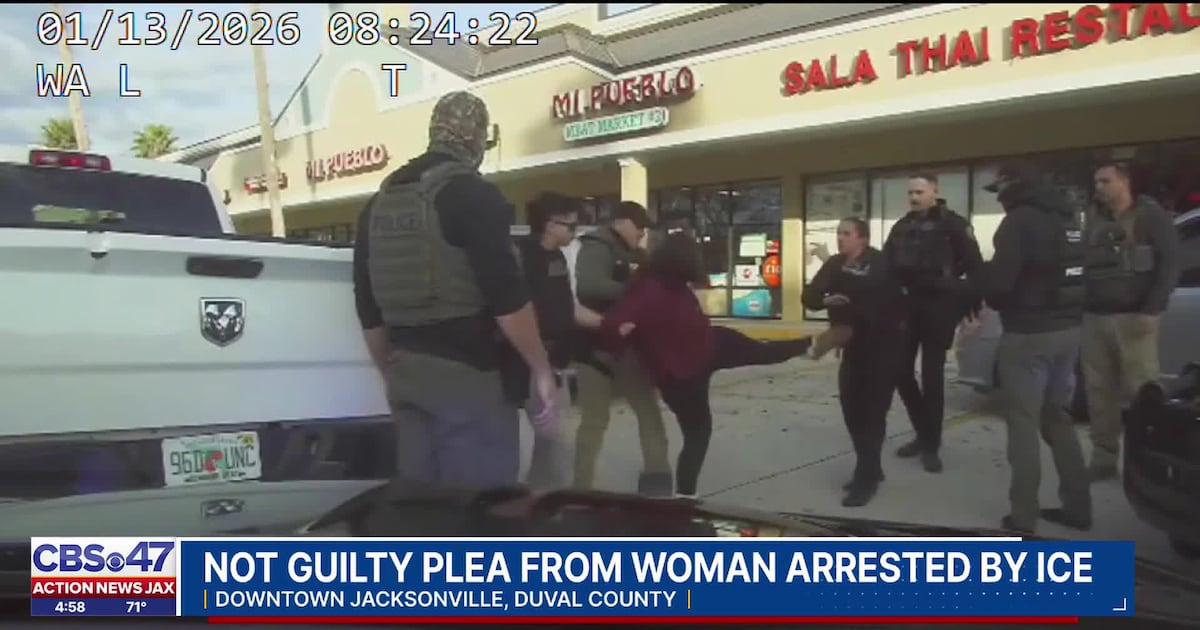 Jacksonville woman pleads not guilty to assault charges following ICE operation arrest – Action News Jax