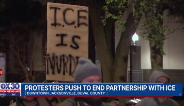 Jacksonville protestors demand local law enforcement to end agreements with ICE – Action News Jax