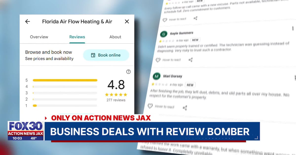 Northeast, Central Florida businesses say Google review bombers blackmailed them – Action News Jax
