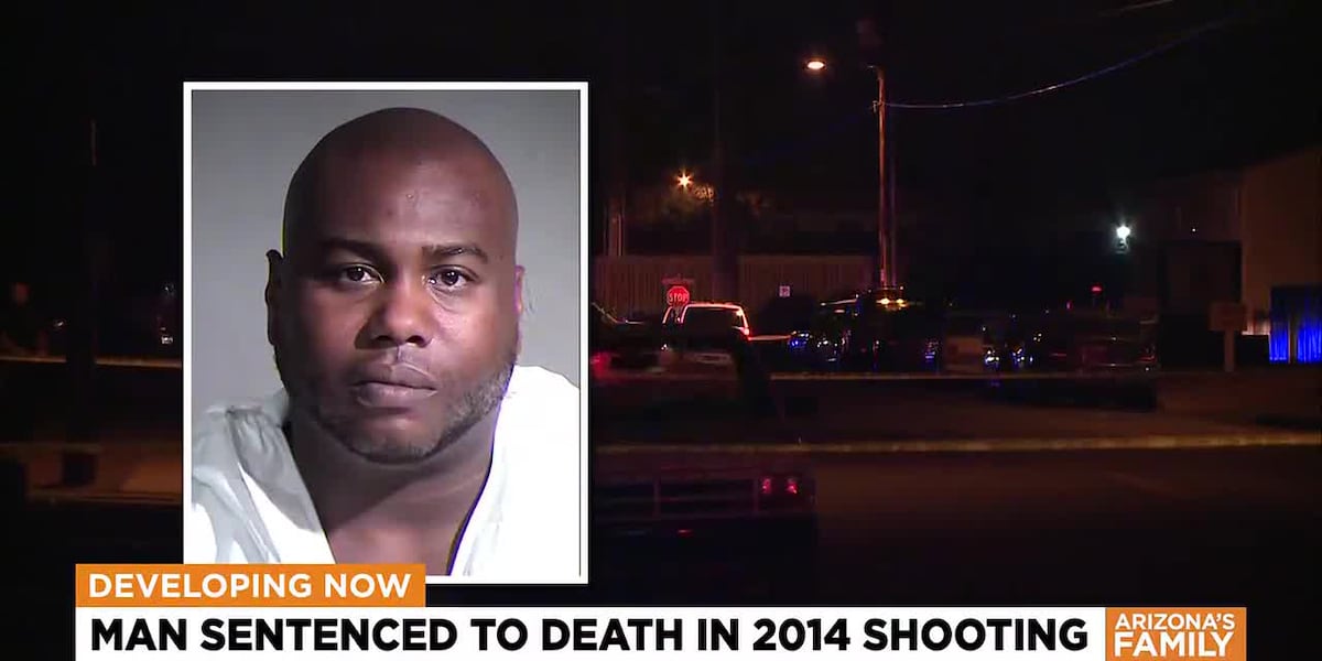 Man sentenced to death for deadly shooting in Phoenix in 2014