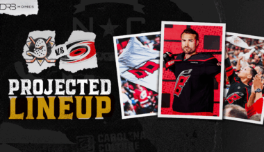 Projected Lineup: January 8 vs. Anaheim