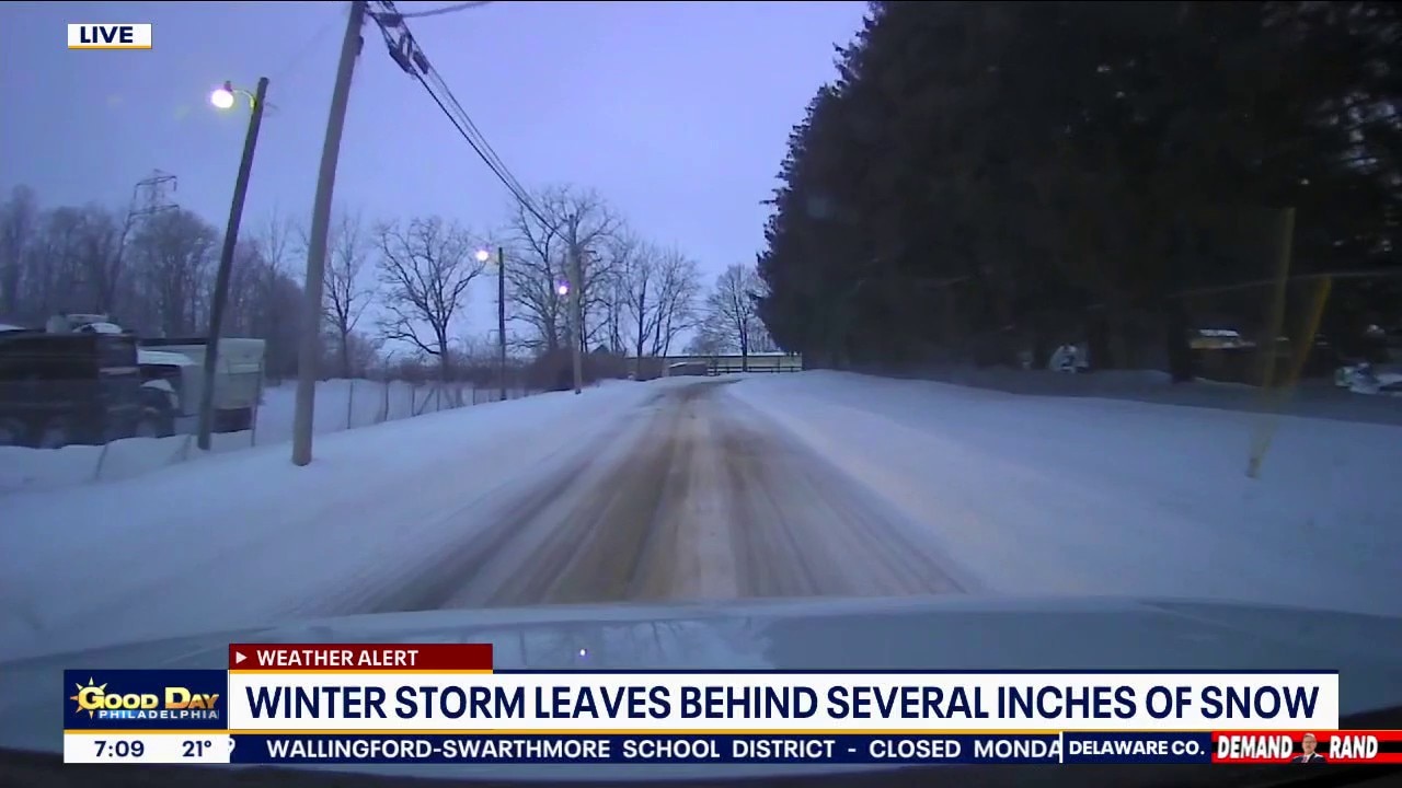 Road conditions following Philadelphia's winter storm