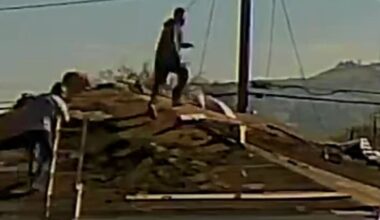 VIDEO: Construction workers jump across roofs mid-ICE raid in Los Angeles County