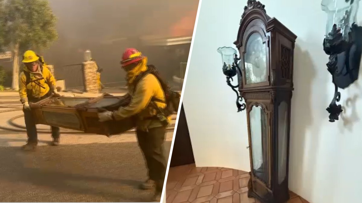 Family whose keepsakes were saved by firefighters reflect – NBC Los Angeles