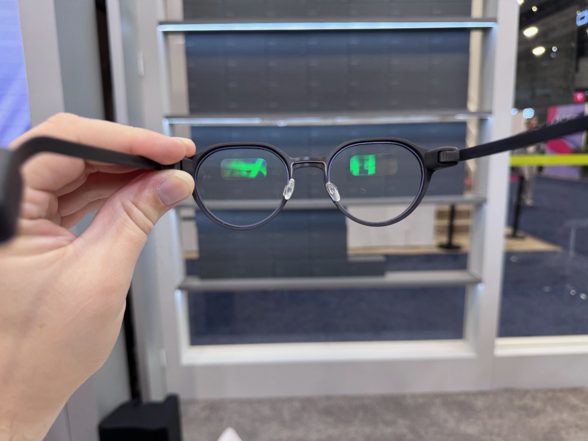 The inner displays on the Even Realities Even G2 smart glasses