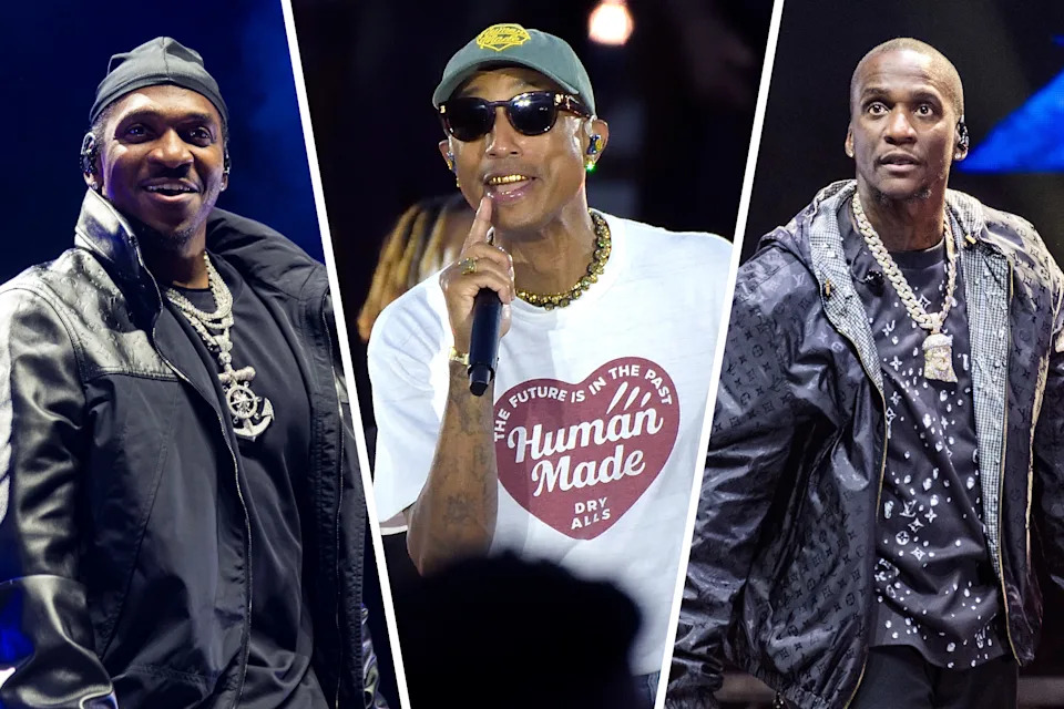 Pusha T, Pharrell Williams and Malice. 