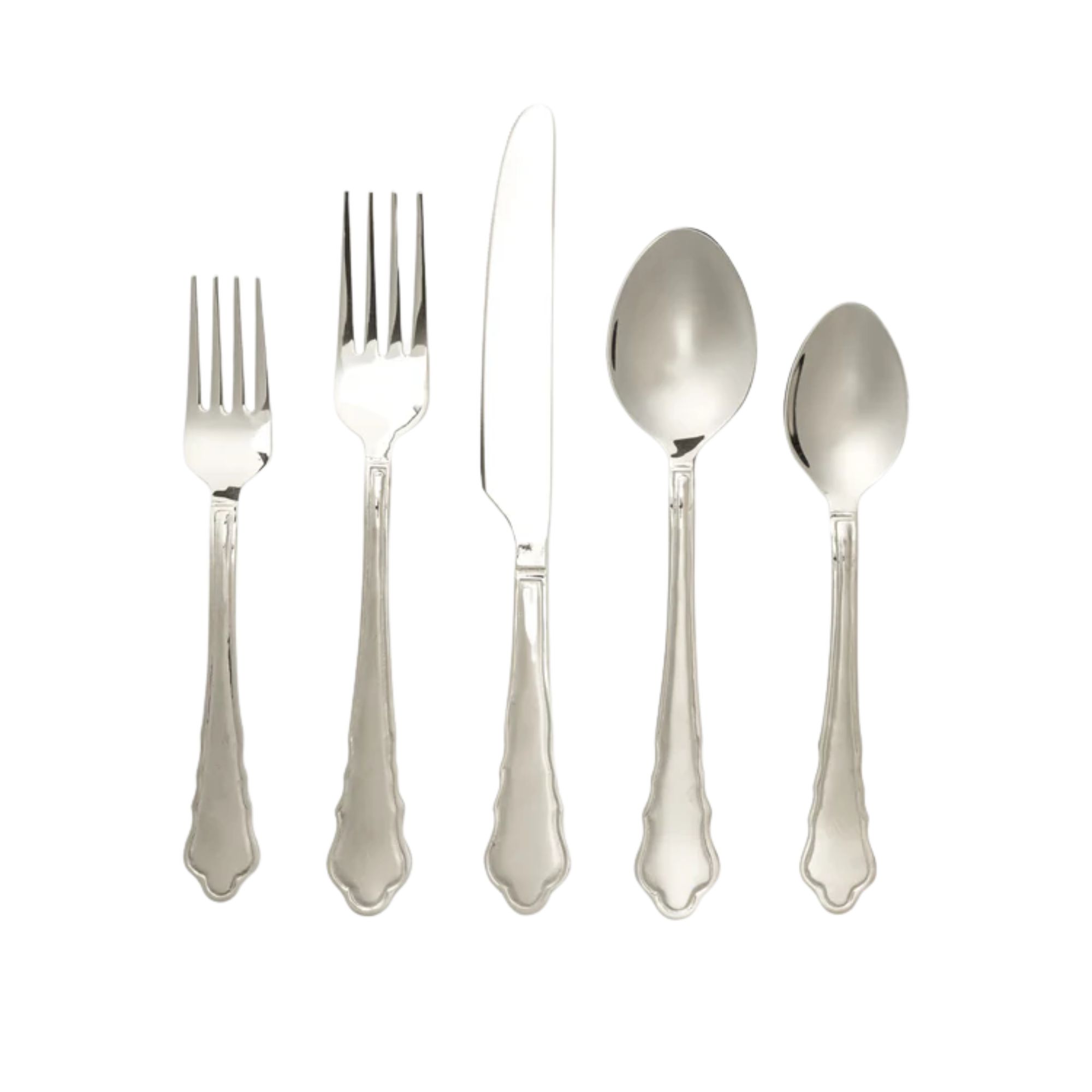 set of five utensils