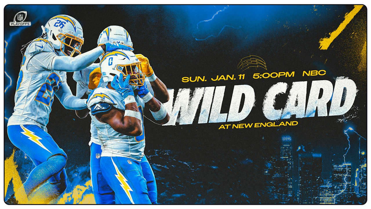 Chargers to Face Patriots in Wild Card Round of 2025 NFL Playoffs