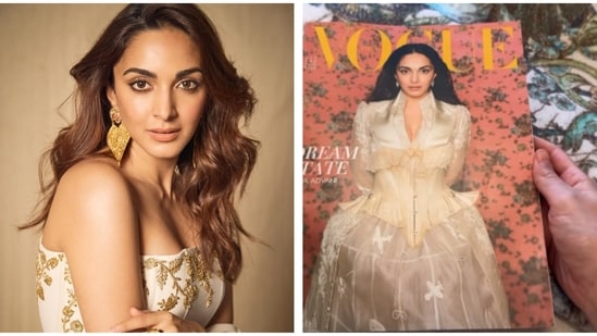 Kiara Advani took a video where she showed daughter Saraayah her recent Vogue magazine cover.
