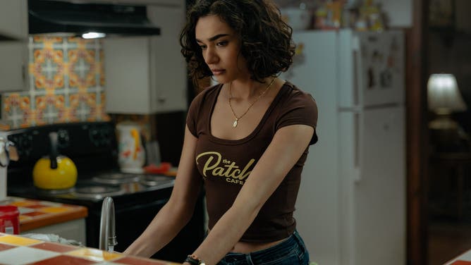 Paulina Chávez as Ariana in Landman episode 4, season 2, streaming on Paramount+. Photo Credit: Emerson Miller/Paramount+