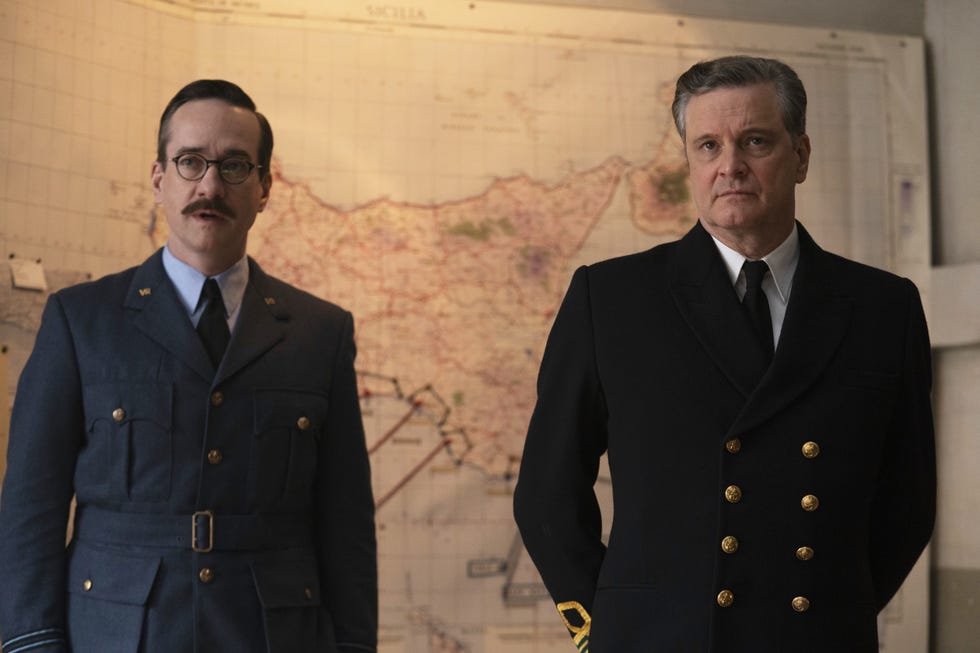 matthew macfadyen as charles cholmondeley, colin firth as ewen montagu, operation mincemeat