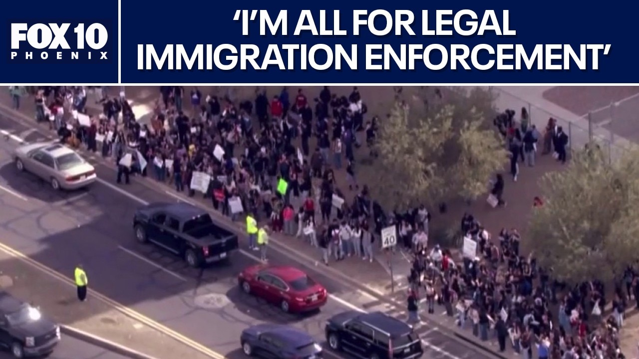 Chandler students lead peaceful walkouts against ICE