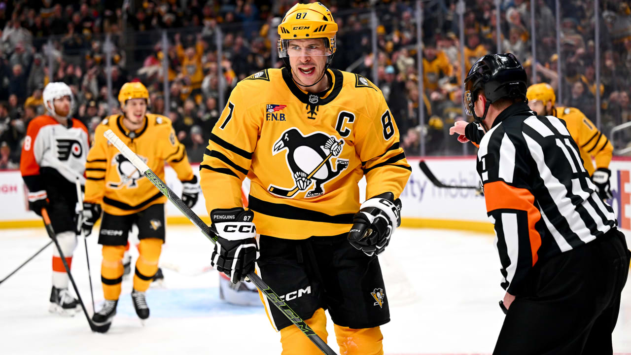 Crosby gets 2 points, Penguins defeat Flyers to end 3-game skid