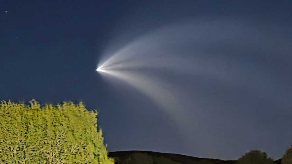 SpaceX launch sighting in New Mexico