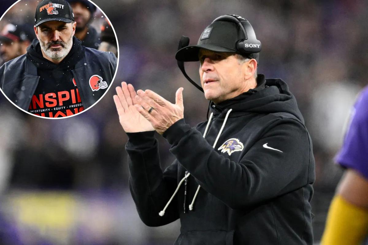 John Harbaugh's availability forces change in Giants' plans