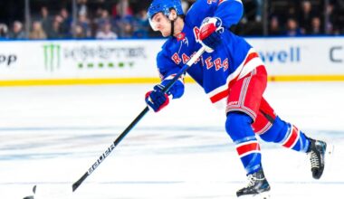 Rangers' Adam Fox returns to practice in latest rehab step