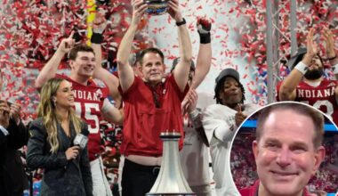 Curt Cignetti was only thinking about one thing after Indiana's CFP win in viral moment