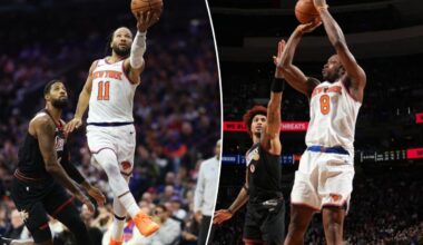 OG Anunoby's heroics pushes Knicks to escape 76ers' late rally for rivalry win