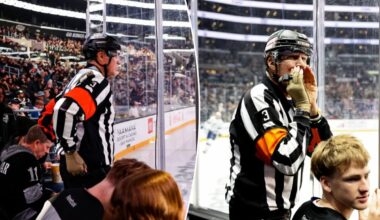 Will Ferrell dresses up in full referees uniform for Kings game