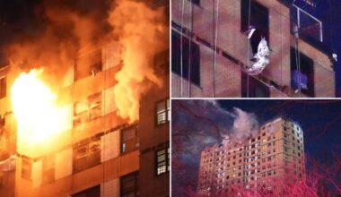 FDNY firefighters battle 4-alarm blaze on top floors of Bronx apartment