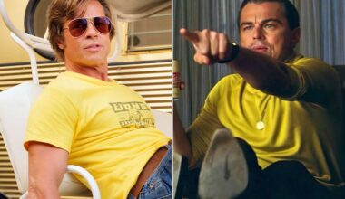 Brad Pitt didn't believe Leonardo DiCaprio when he pointed out his parents on set