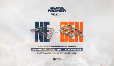 Broncos to host Patriots in AFC Championship Game