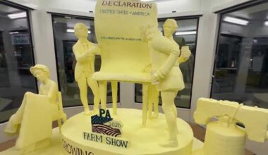 PA Farm Show butter sculpture deconstructed, recycled