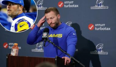 Sean McVay gets feisty with reporter over Matthew Stafford question