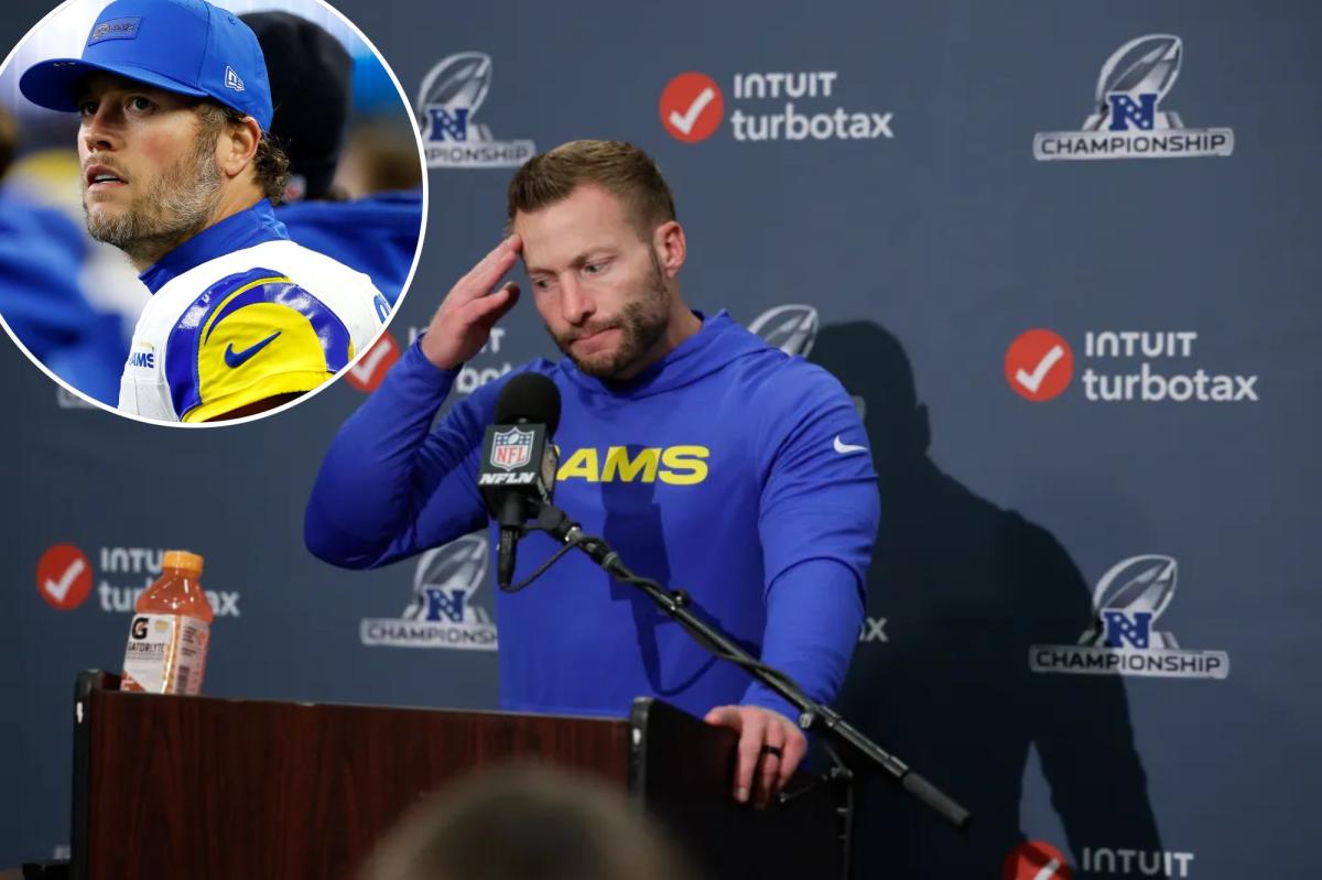 Sean McVay gets feisty with reporter over Matthew Stafford question