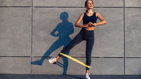 Beat winter stiffness with a simple resistance band (Adobe stock )