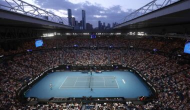The Australian Open final takes place at Rod Laver Arena on Sunday, 1 February.