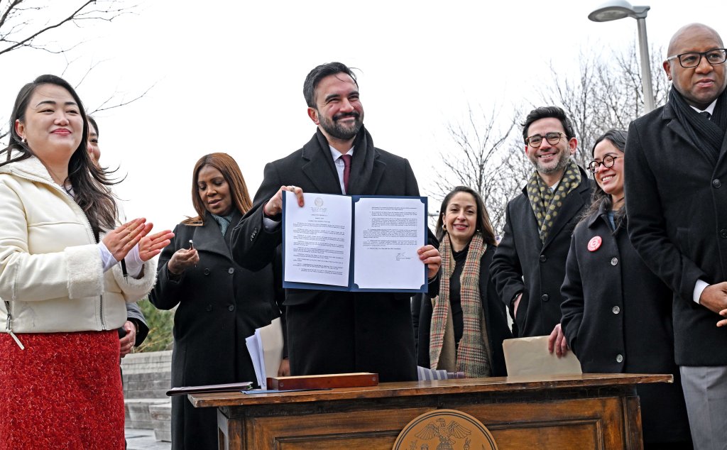 Mayor Zohran Mamdani (pictured) signed two executive orders today demanding that companies follow the law, and that they do not add hidden junk fees to the products that they sell.