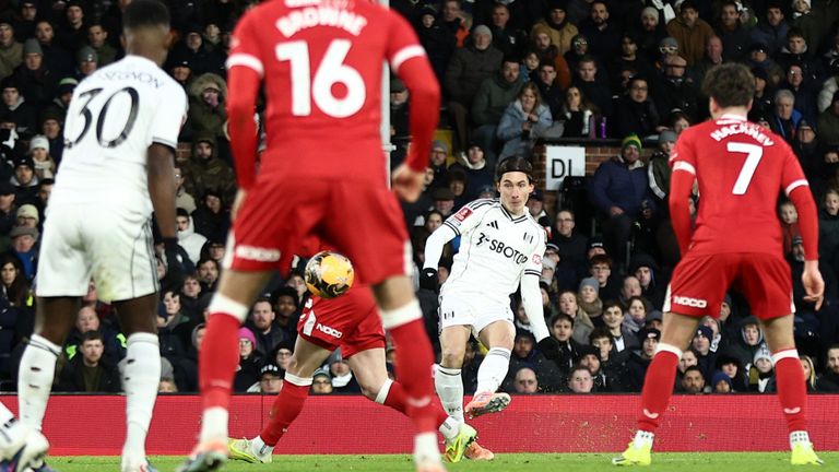 Harry Wilson equalises for Fulham against Middlesbrough