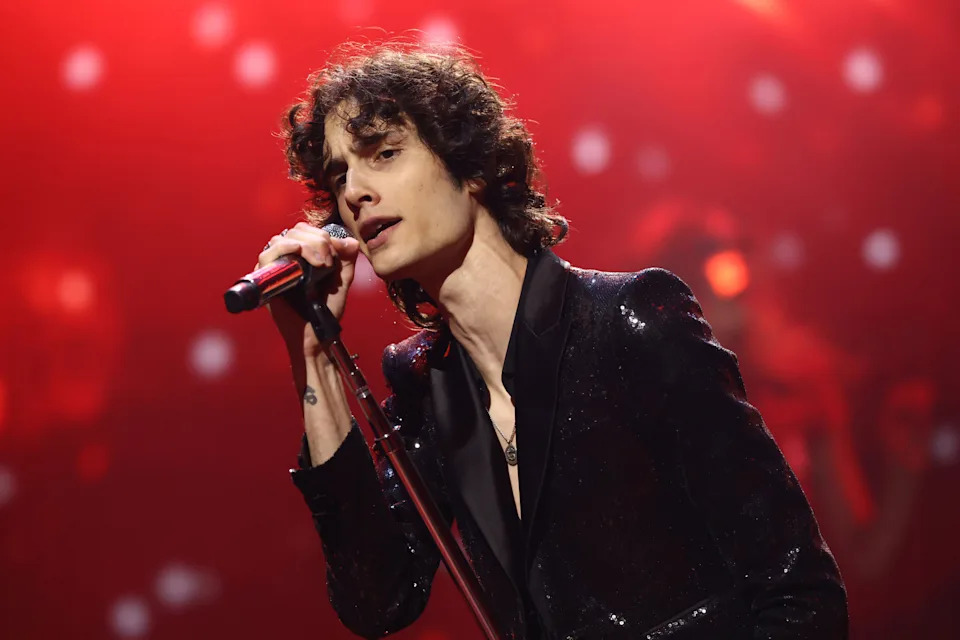 Sombr performs onstage.
