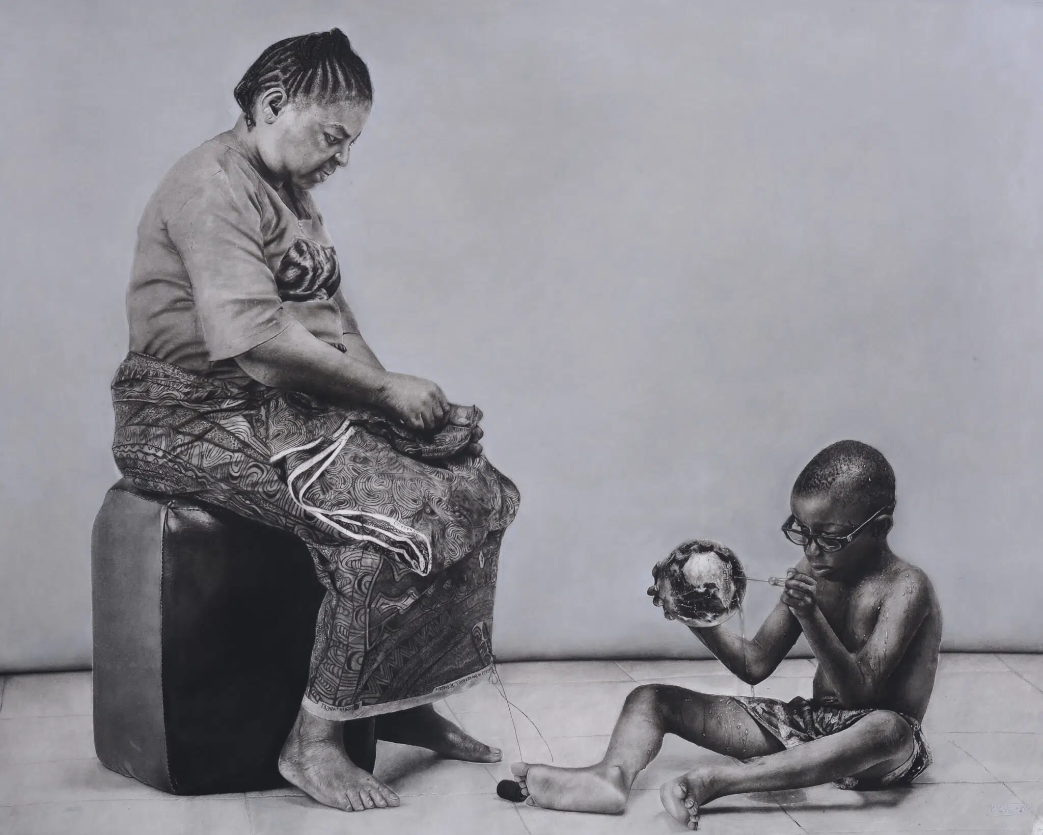 Hyperrealistic pencil drawing by Stanley Ejike Nwite