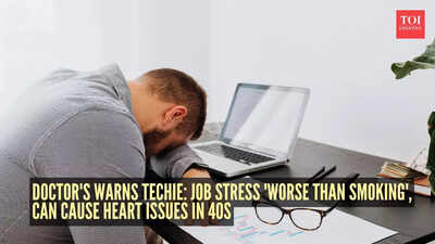 Techie shares doctor's warning: Job stress 'worse than smoking', can cause heart issues in 40s-- Netizens agree