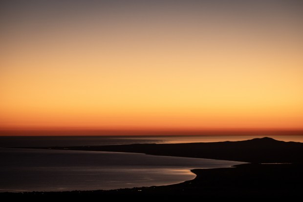 The sun rises over the Sea of Cortez on Tuesday, Oct. 28, 2025. (Ana Ramirez / The San Diego Union-Tribune)