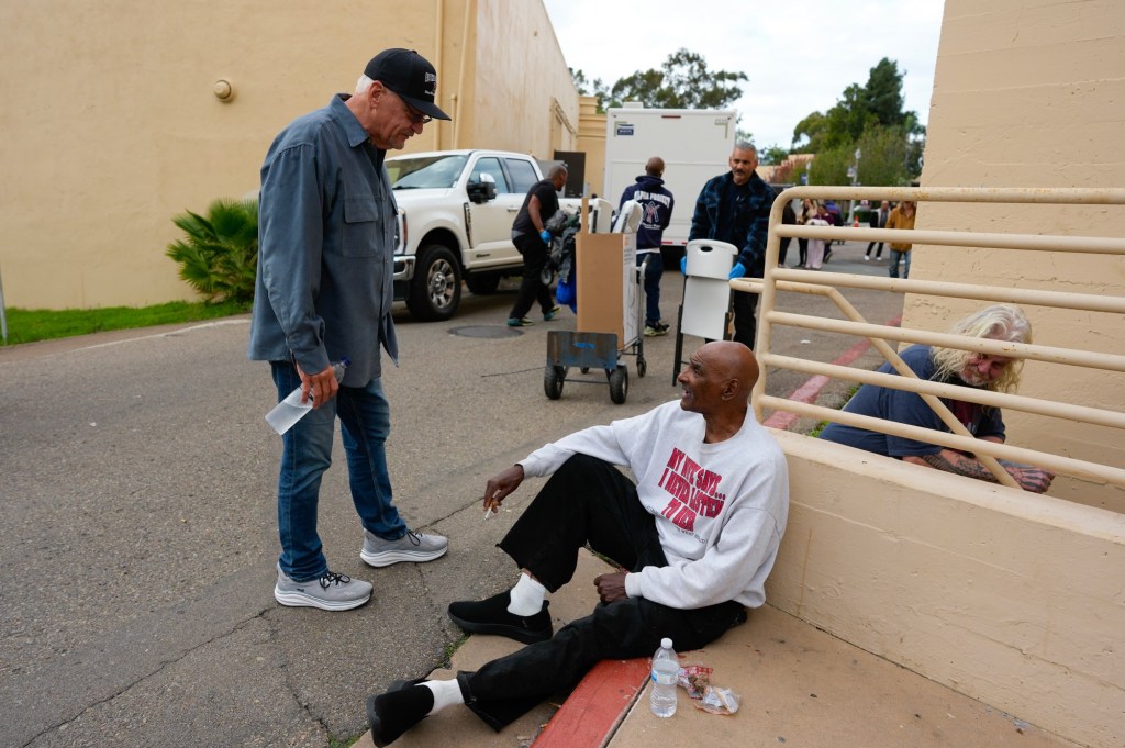 Flooding forces hundreds out of a San Diego homeless shelter