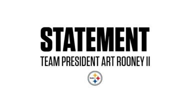 Statement from Steelers President Art Rooney II