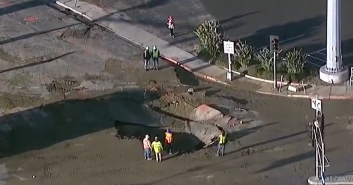 Sinkhole repairs on Morena Street expected to be completed Tuesday